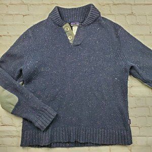 PATAGONIA Speckled SWEATER L 80% Elbow Patches